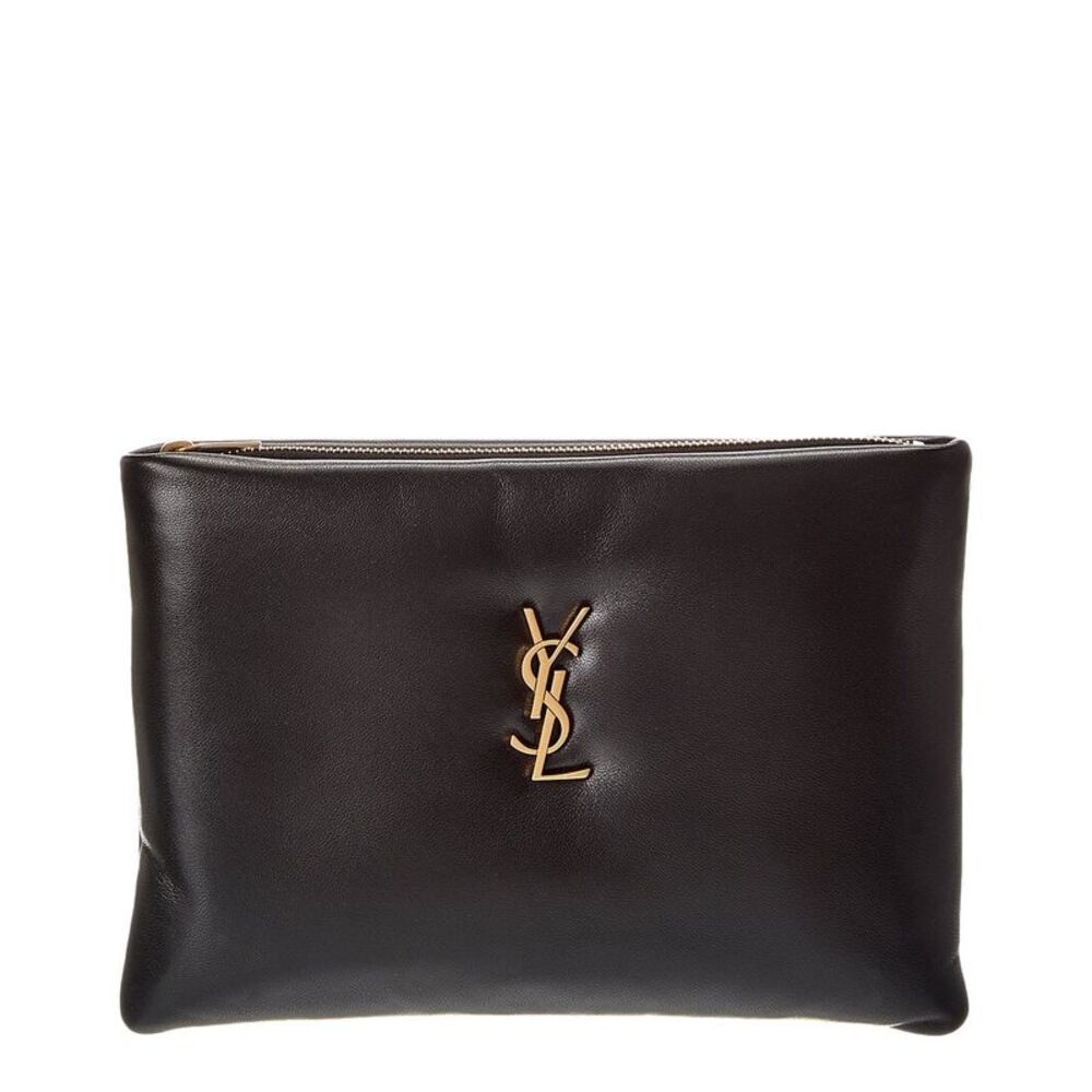 Saint Laurent Calypso Small Leather Pouch